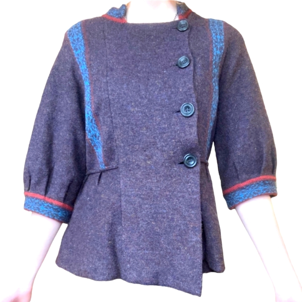 Free People Purple Knit Sweater Size XS